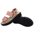 10016 -os női Dr Feet bőr papucs - puder rozsaszin