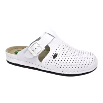 1014 -es női Dr Feet bőr papucs - feher