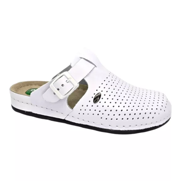 1014 -es női Dr Feet bőr papucs - feher 1014 -es női Dr Feet bőr papucs - feher