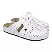 1014 -es női Dr Feet bőr papucs - feher