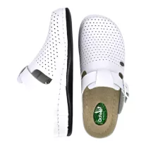 1014 -es női Dr Feet bőr papucs - feher