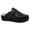 1021 -es női Dr Feet bőr papucs - fekete
