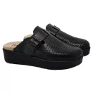 1021 -es női Dr Feet bőr papucs - fekete 1021 -es női Dr Feet bőr papucs - fekete