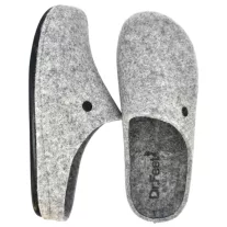 104 -es női Dr Feet gyapju papucs - szürke