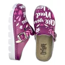1100 -as női Dr Feet bőr papucs - All you need is love 1100 -as női Dr Feet bőr papucs - All you need is love