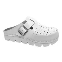 1100 -as női Dr Feet bőr papucs - feher