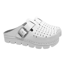 1100 -as női Dr Feet bőr papucs - feher
