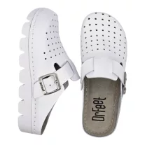 1100 -as női Dr Feet bőr papucs - feher