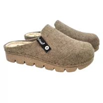 1107 -es női Dr Feet gyapju papucs - bezs