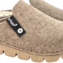 1107 -es női Dr Feet gyapju papucs - bezs