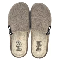 1107 -es női Dr Feet gyapju papucs - bezs