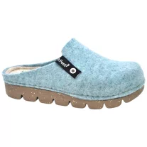 1107 -es női Dr Feet gyapju papucs - vilagos kek