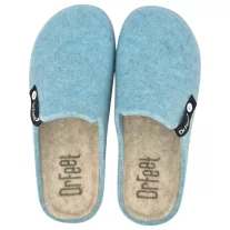 1107 -es női Dr Feet gyapju papucs - vilagos kek