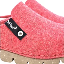 1107 -es női Dr Feet gyapju papucs - korall
