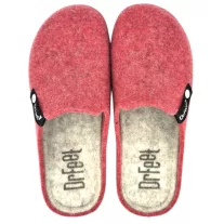 1107 -es női Dr Feet gyapju papucs - korall