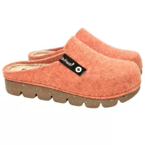 1107 -es női Dr Feet gyapju papucs - narancssarga