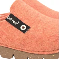 1107 -es női Dr Feet gyapju papucs - narancssarga