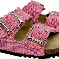 16003 -as női Dr Feet bőr papucs - rozsaszin