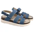 16015 -os női Dr Feet bőr szandal - kek 16015 -os női Dr Feet bőr szandal - kek
