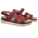 16015 -os női Dr Feet bőr szandal - piros