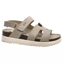 16015 -os női Dr Feet bőr szandal - vilagos barna