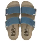 16016 -os női Dr Feet bőr papucs - kek 16016 -os női Dr Feet bőr papucs - kek