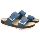 16016 -os női Dr Feet bőr papucs - kek 16016 -os női Dr Feet bőr papucs - kek