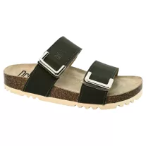 16016 -os női Dr Feet bőr papucs - zold