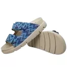 16019 -es női Dr Feet bőr papucs - kek mintas 16019 -es női Dr Feet bőr papucs - kek mintas