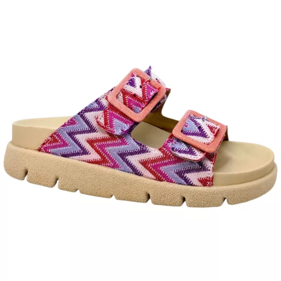 16019 -es női Dr Feet bőr papucs - rozsaszin mintas 16019 -es női Dr Feet bőr papucs - rozsaszin mintas