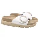 16028 -as női Dr Feet bőr papucs - feher