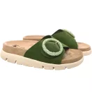 16028 -as női Dr Feet bőr papucs - zold 16028 -as női Dr Feet bőr papucs - zold