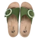16028 -as női Dr Feet bőr papucs - zold 16028 -as női Dr Feet bőr papucs - zold
