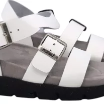 16031 -es női Dr Feet bőr papucs - feher