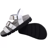 16031 -es női Dr Feet bőr papucs - feher