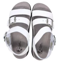 16031 -es női Dr Feet bőr papucs - feher
