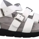 16031 -es női Dr Feet bőr papucs - feher