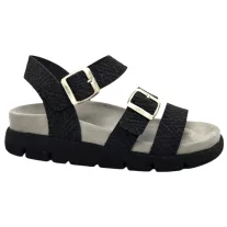 16031 -es női Dr Feet bőr papucs - fekete