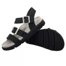 16031 -es női Dr Feet bőr papucs - fekete