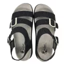 16031 -es női Dr Feet bőr papucs - fekete