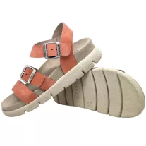 16031-es női Dr Feet bőr papucs - narancssarga