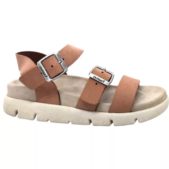 16031 -es női Dr Feet bőr papucs - vilagos barna 16031 -es női Dr Feet bőr papucs - vilagos barna