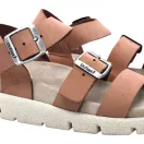 16031 -es női Dr Feet bőr papucs - vilagos barna