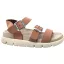 16031 -es női Dr Feet bőr papucs - vilagos barna