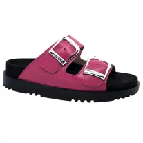 16033 -as női Dr Feet bőr papucs - pink