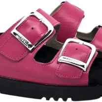 16033 -as női Dr Feet bőr papucs - pink