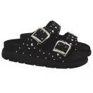 16034 -es női Dr Feet bőr papucs - fekete 16034 -es női Dr Feet bőr papucs - fekete