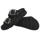 16034 -es női Dr Feet bőr papucs - fekete 16034 -es női Dr Feet bőr papucs - fekete