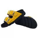 16034 -es női Dr Feet bőr papucs - mustar sarga