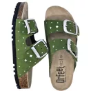 16034 -es női Dr Feet bőr papucs - zold 16034 -es női Dr Feet bőr papucs - zold